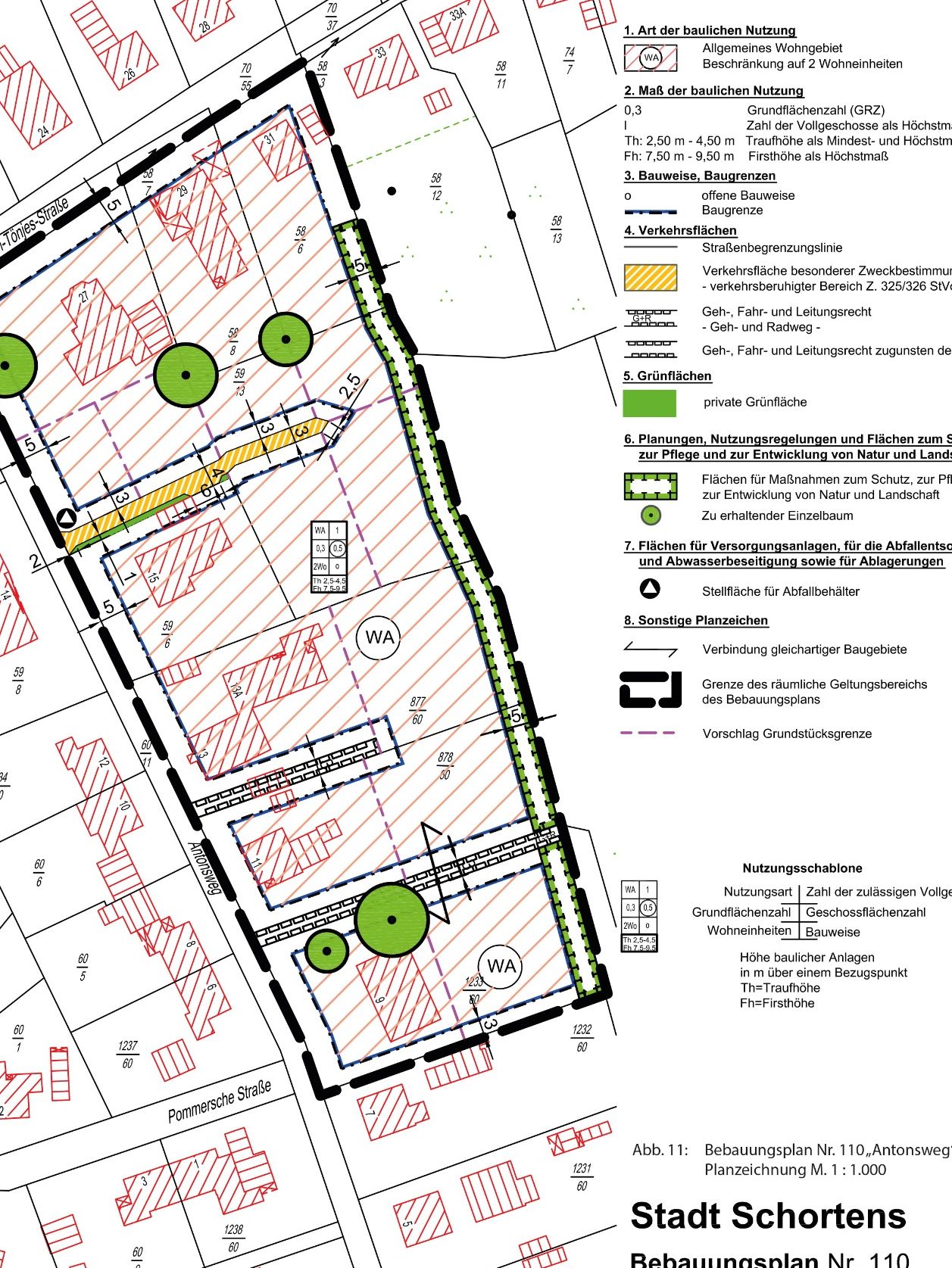 Bebauungsplan Nachverdichtung Wohnungsbau